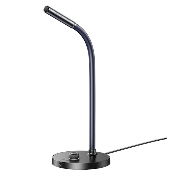 UGREEN Desktop USB Microphone 360° Omnidirectional Condenser PC Microphone with One-Touch Mute & Adjustable Stand (Black