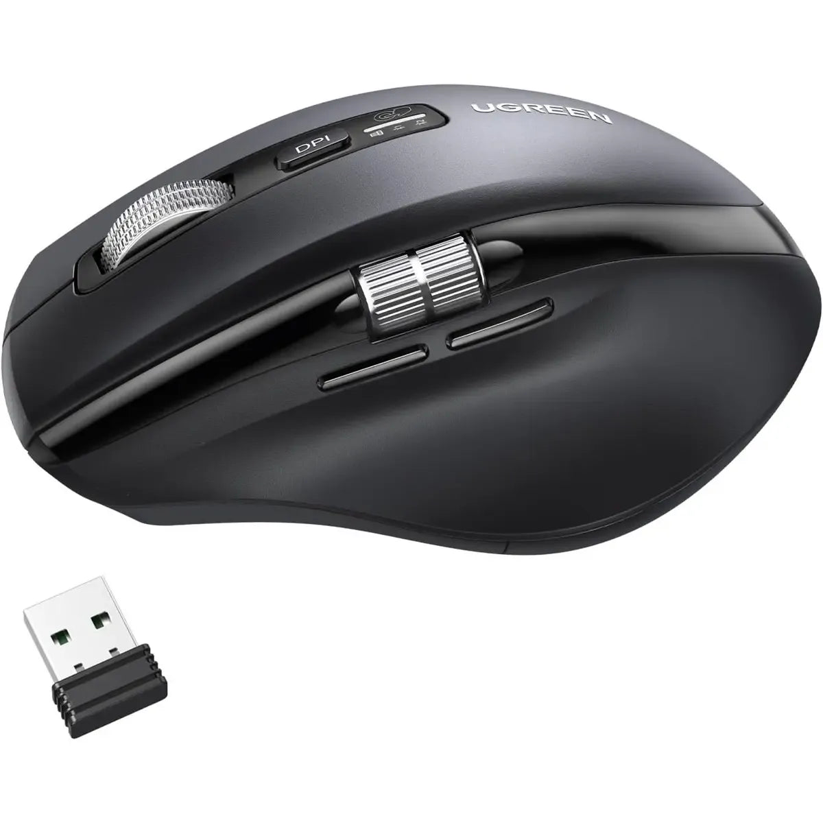 UGREEN MULTI MODE WIRELESS MOUSE (Bluetooth 5.0 & 2.4GHz) Dual-Connection Silent Optical Mouse with 4000 DPI