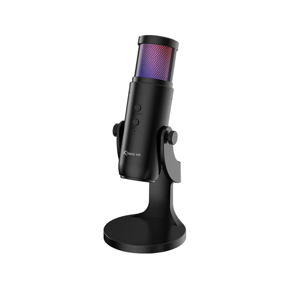 XTRIKE ME XMC-03 GAMING MICROPHONE | Xtrike Me XMC-03 USB Wired RGB Omnidirectional Gaming Microphone with Adjustable Stand & Quick Mute Button