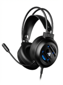 ADQELO AQ220 Wired Gaming Headset – Over-Ear Headphones with Flexible Noise-Cancelling Mic & LED Lighting
