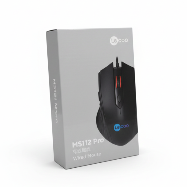 Lecoo MS112 Pro Wired Gaming Mouse | RGB Lighting & High Precision