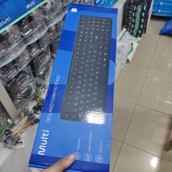 Multi TF400 USB Wired RGB Gaming Keyboard – 104 Keys, Silent Typing, 1.5m Durable Cable for PC & Laptop