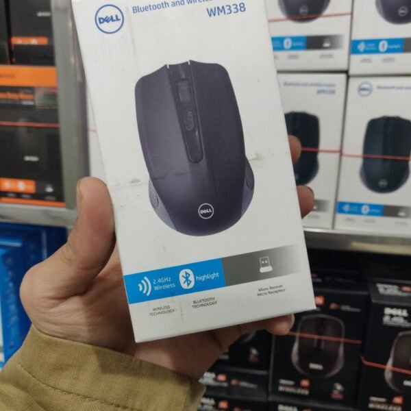 Dell Wireless Mouse WM338 - 2.4GHz Ergonomic Optical Mouse (Black)