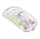 Transparent Wireless + Bluetooth Dual-Mode Rechargeable Mouse
