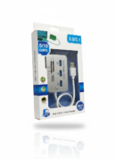 USB 3.1 card reader hub combo, 4 port USB hub with SD card reader, 10Gbps USB adapter, OTG card reader for mobile, MS SD TF M2 card reader hub, 30cm USB hub.