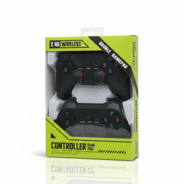 VOXY wireless gamepad price, double wireless turbo joystick, PC gaming controller wireless 2-in-1, VOXY L2000 wireless specs, turbo function gamepad PC.