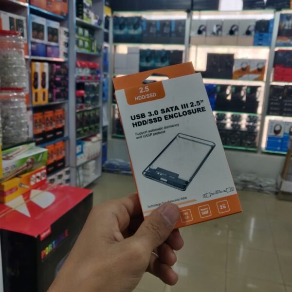 Transparent hard drive enclosure