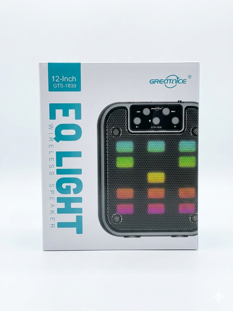 GTS-1839 Wireless Speaker – Best Professional Portable Outdoor RGB Sound | Keyphantom