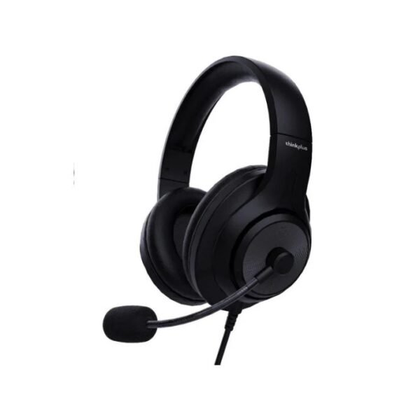 Lenovo ThinkPlus G25-B USB Headphones Black – Over-Ear Wired Headset with Noise-Canceling Mic & In-Line Controls