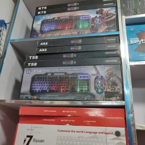 7 Siyuan Windrunner Business Wired Keyboard Mouse Set