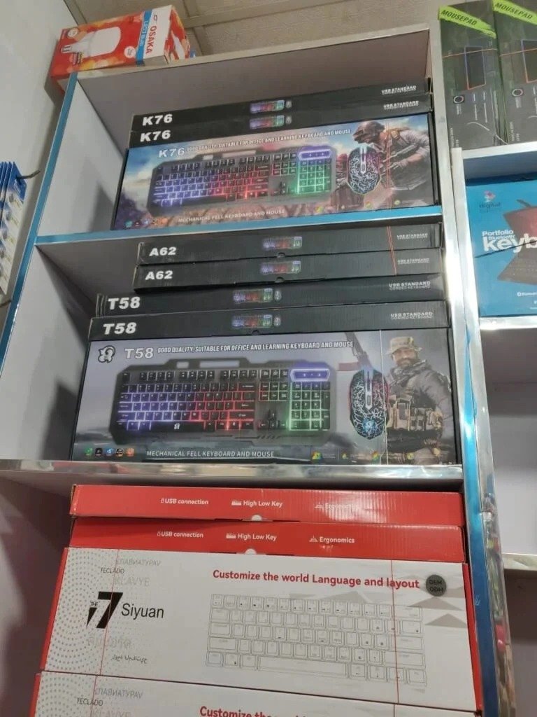 7 Siyuan Windrunner Business Wired Keyboard Mouse Set