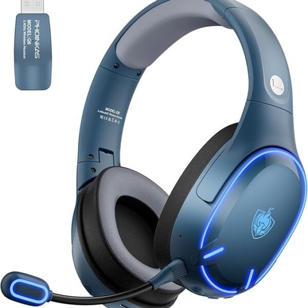 PHOINIKAS Q6 Wireless Gaming Headset