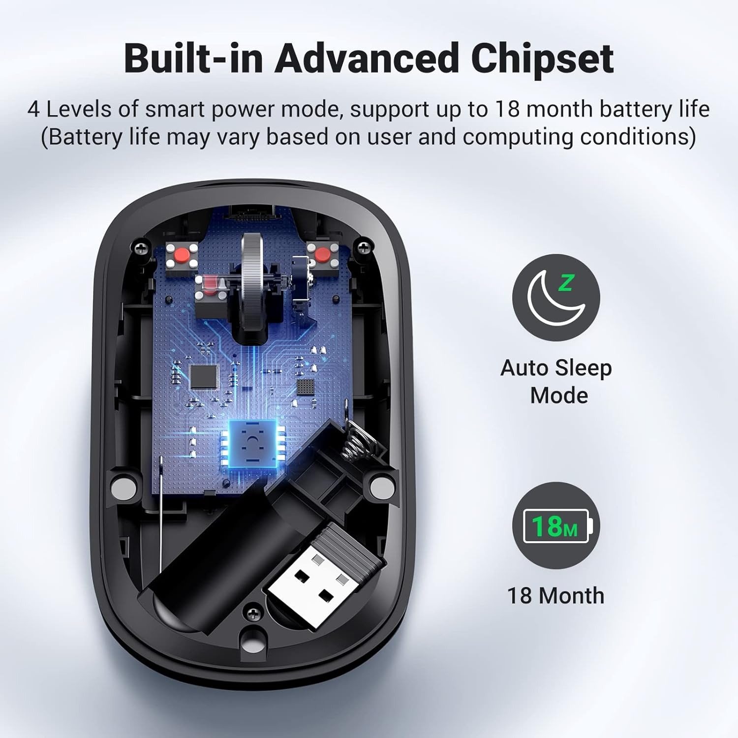 UGREEN Portable Wireless Mouse (Black | Grey | Green)