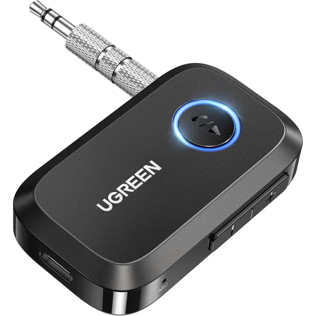 UGREEN 3.5mm Aux Bluetooth 5.3 Audio Transfer Adapter for Vehicle