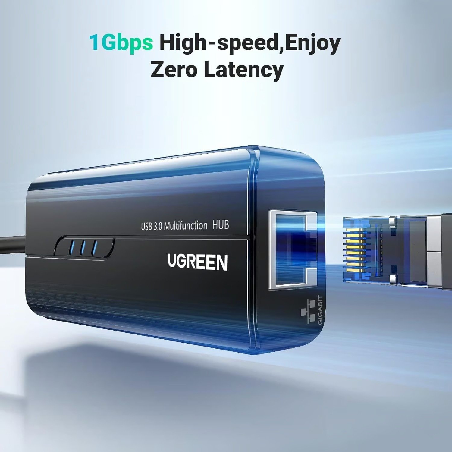UGREEN USB 3.0 HUB WITH GIGABYTE ETHERNET ADAPTER