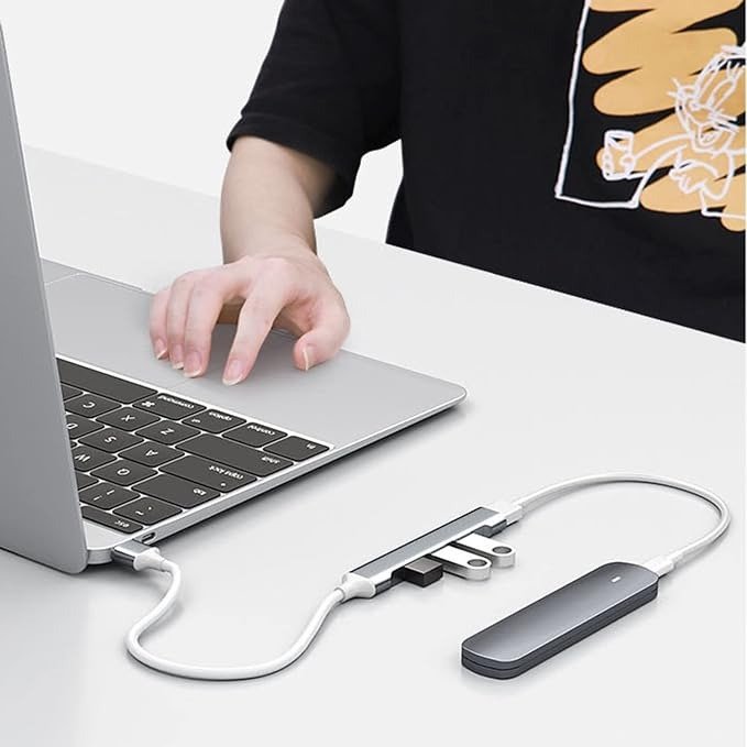 USB to USB Hub 4 Port – High-Speed Multiport Splitter Adapter for Laptops, Desktop PC, Smart TVs & Gaming Consoles - Image 2