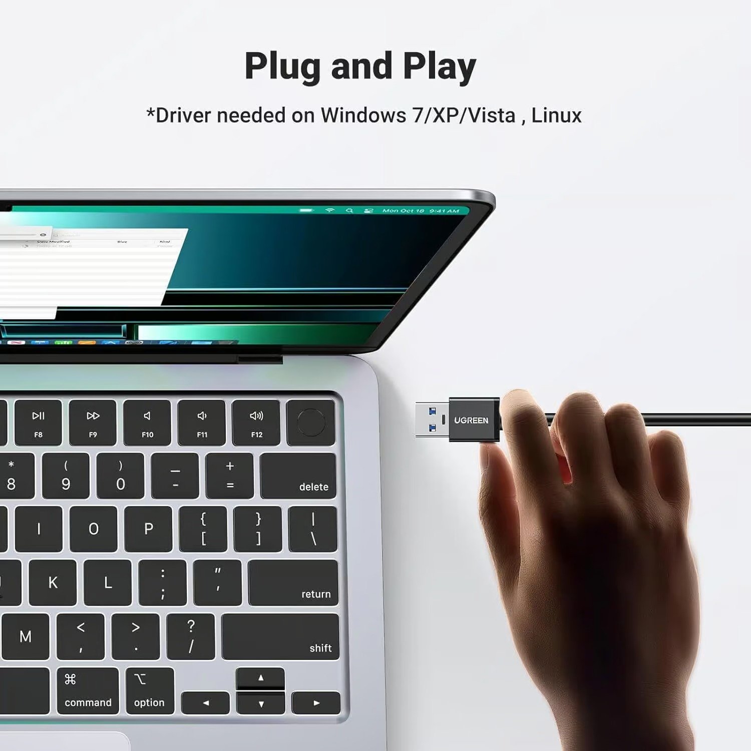 UGREEN USB 3.0 HUB WITH GIGABYTE ETHERNET ADAPTER