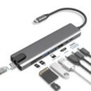 USB C Hub 8-in-1 Adapter 4K HDMI Ethernet