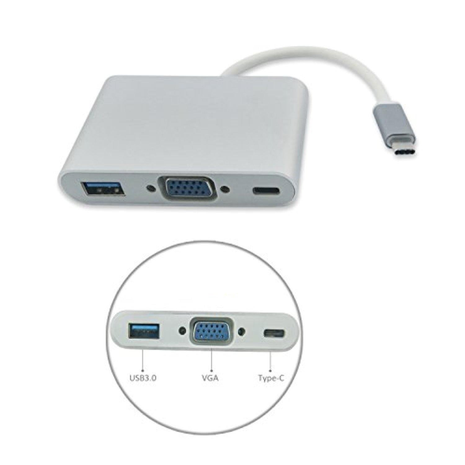 Type C 3.1 to VGA OTG USB 3.0 Adapter