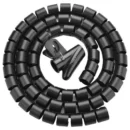 Ugreen Hook and Loop Cable Organizer Roll 1.5m 3m Black