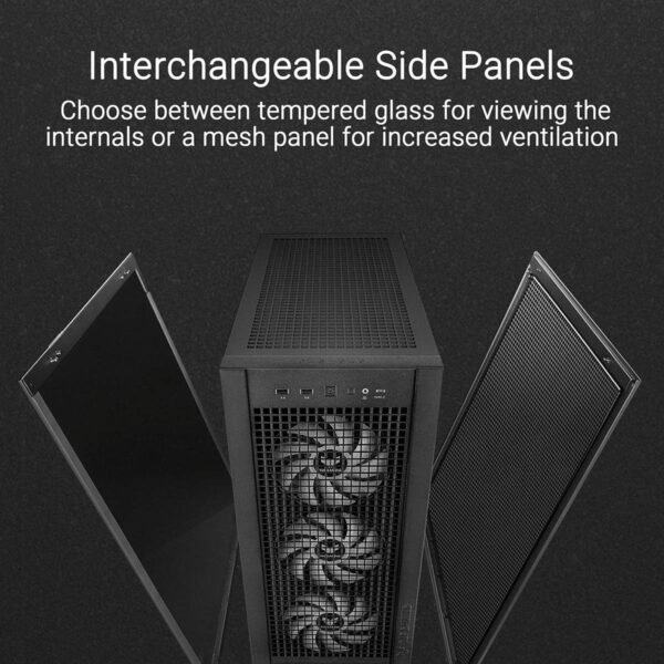 Asus Tuf Gaming GT302 ARGB Mid-Tower ATX Case - White | Black