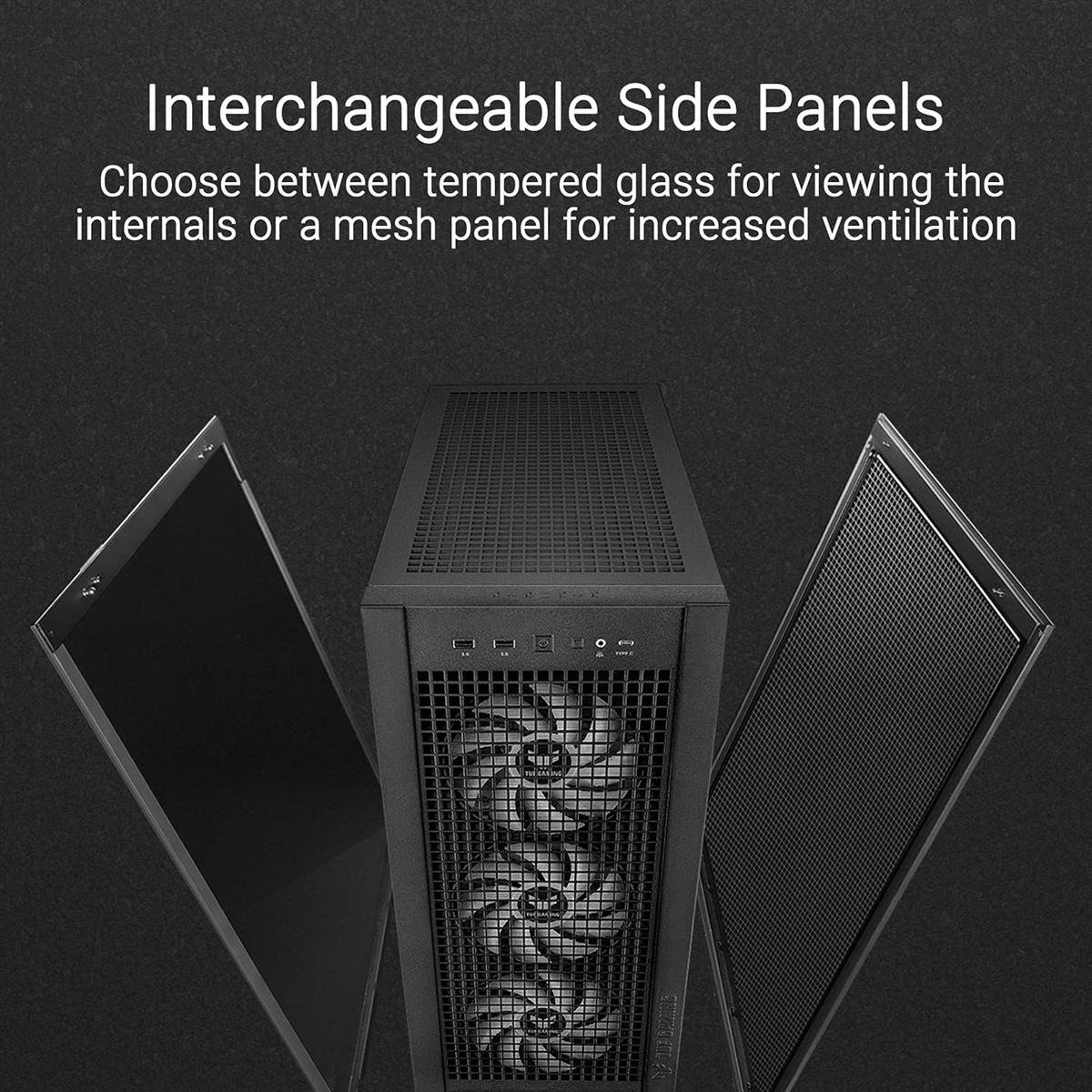 Asus Tuf Gaming GT302 ARGB Mid-Tower ATX Case - White | Black