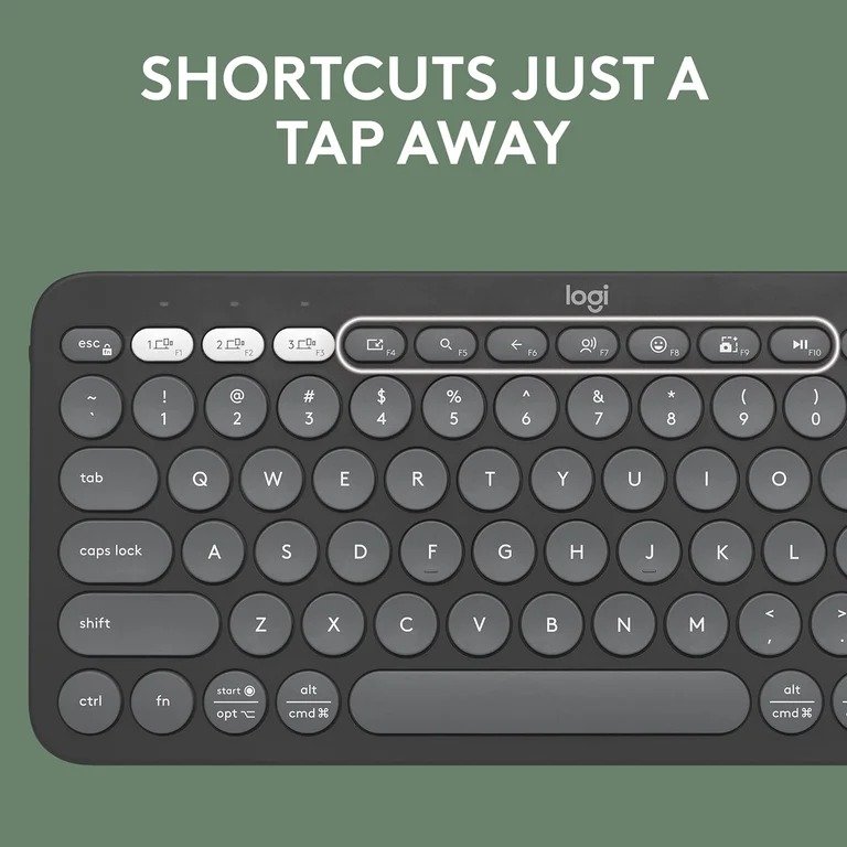 Logitech K380s Pebble Keys 2 Bluetooth Wireless Keyboard