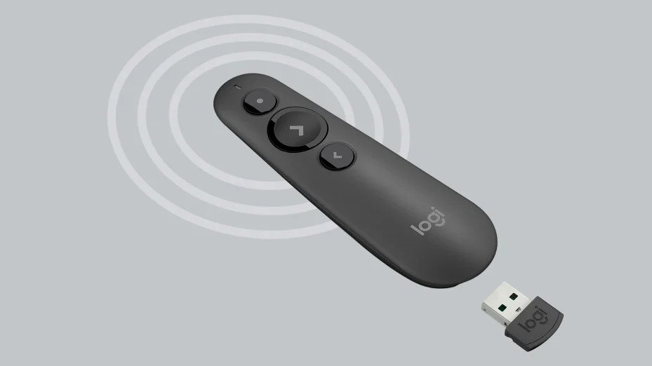 Logitech R500s Laser Pointer Presentation Remote Graphite