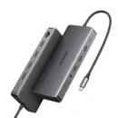 UGREEN USB-C to 2USB-A 3.2+2USB-A 3.0+1USB-C 3.2+2HDMI+DP+RJ45 Gigabit+SD&TF +3.5mm+PD port Converter 10Gbps USB-A&C + 4K@60Hz & 2HDMI+1DP with PD (13 IN 1)