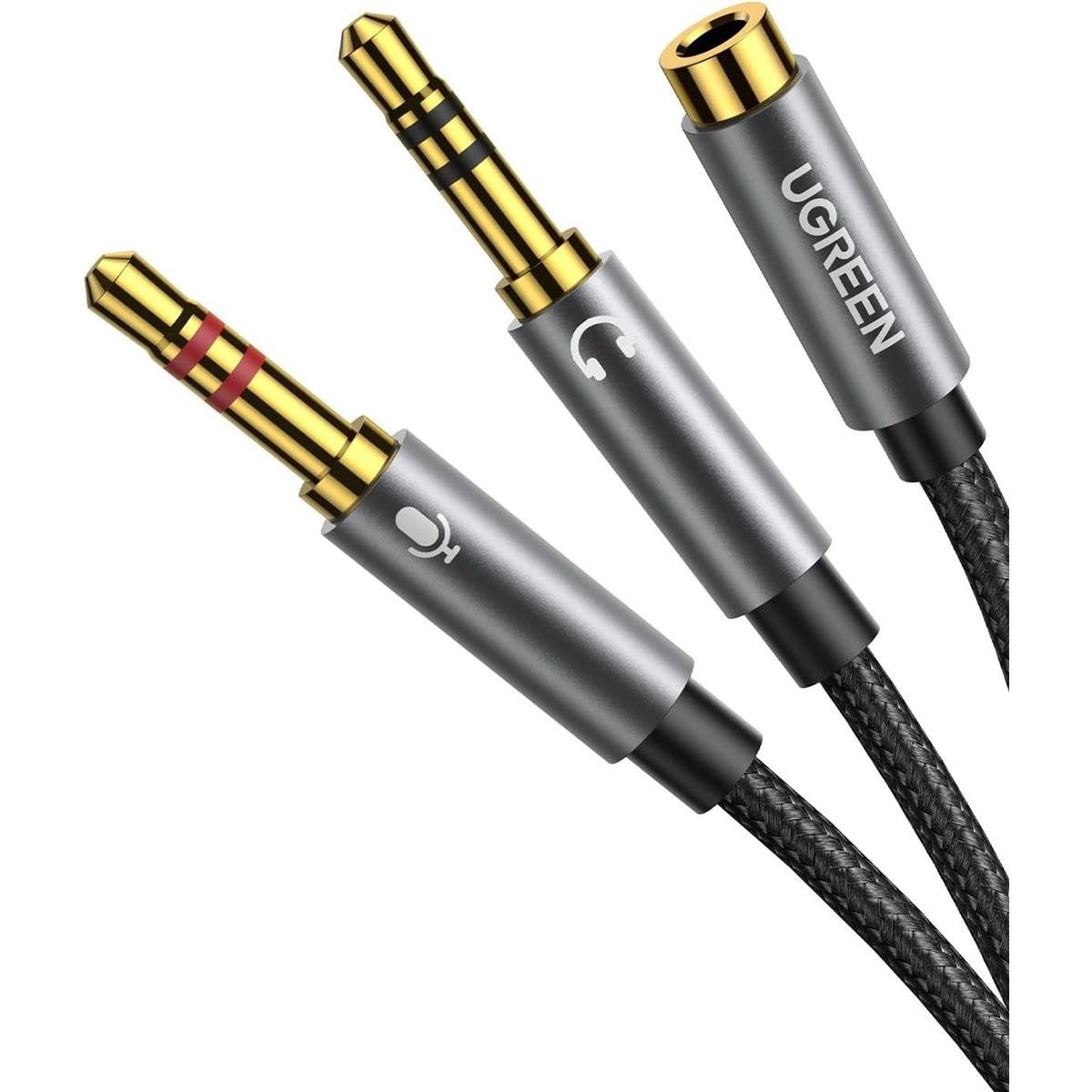 UGREEN 3.5mm Female to 2 Male Audio Cable