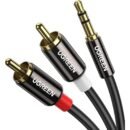 UGREEN 3.5mm Male to 2RCA Male Cable 3m Black