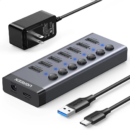UGREEN USB-C to 7-Port USB-A 3.0 Hub DC 12V EU