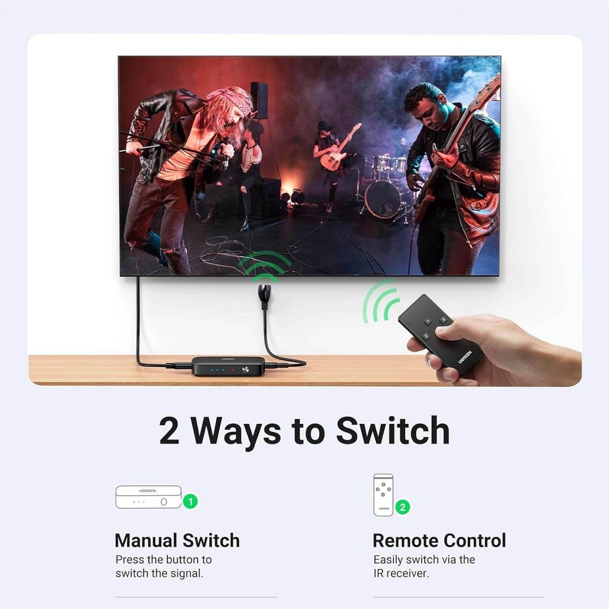 UGREEN HDMI Switcher 3 In 1 Out 4K@30HZ