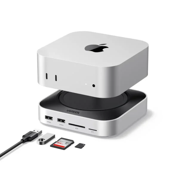 Ugreen - 65487 Mac Mini M4 Dock & Stand with NVMe SSD Enclosure