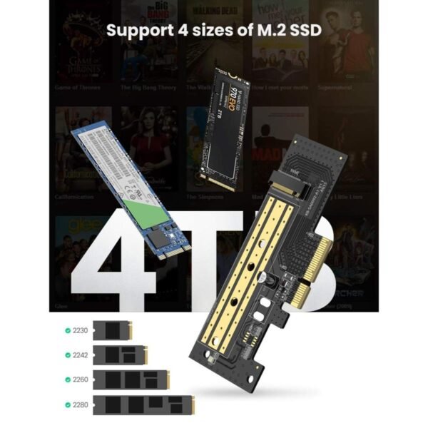 UGREEN M.2 NVME to PCI-E3.0X4 Express Card 32Gbps