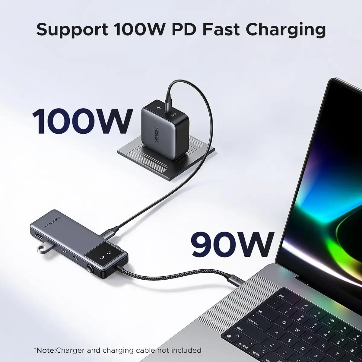 UGREEN 35998 Uno 6-in-1 USB-C Hub with 10Gbps USB-C & USB-A Data Ports 4K@60Hz HDMI (6 IN 1)