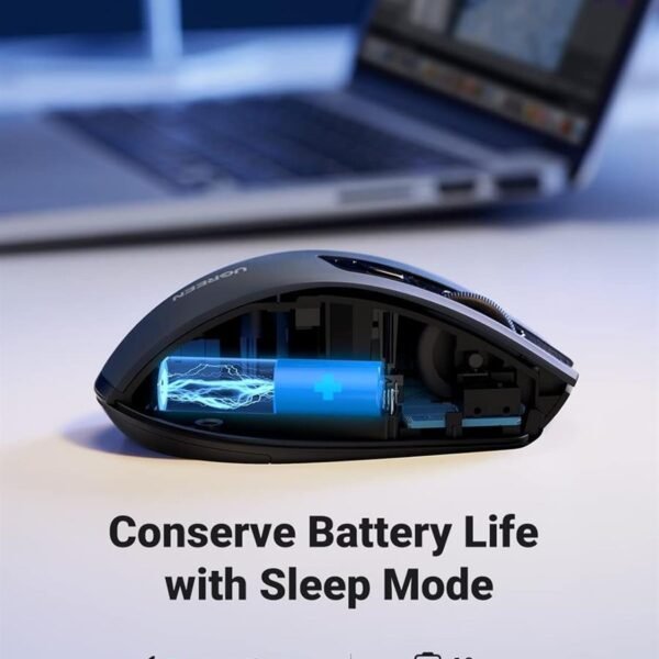 UGREEN Ergonomic Wireless Mouse (2.4G Wireless & Bluetooth)