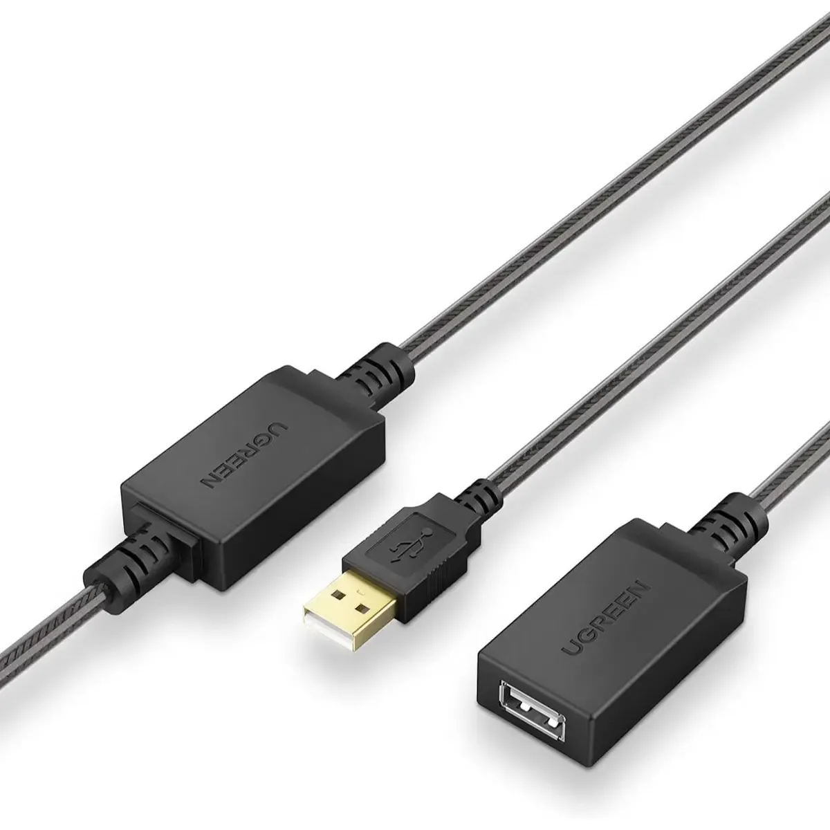 Ugreen active cable USB 2.0 extension cable 480 Mbps 10 m black